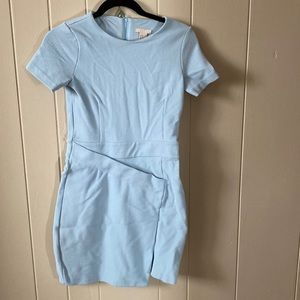 Blue cute mini dress